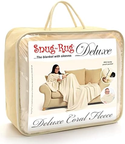 Snug Rug Sherpa Soft Faux Suede Blanket with Sleeves GENUINE Sleeved ...