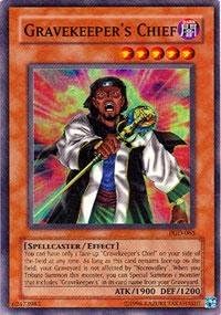 Yu-Gi-Oh! - Gravekeeper's Chief (PGD-065) - Pharaonic Guardian - 1st Edition - Super Rare
