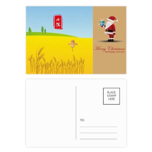 Cartes postales à usage solaire Circlar avec motif Père Noël à glisser sous le sapin