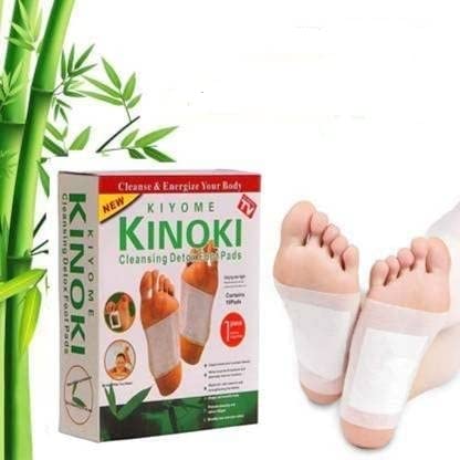 Kiyome Kinoki Cleansing Detox Foot Pads Toxins Stress Relief||Remove Toxins and Rest||Pain Free Foot Pads for Release Body||Activating cellsimproving Functions of vital organs ||10 Relief Foot Pads And 10 Adhesive Sheets ||[1 BOX]