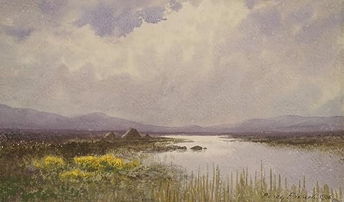 Peinture murale du Connemara William Percy French, art sur toile haut de gamme 60x90
