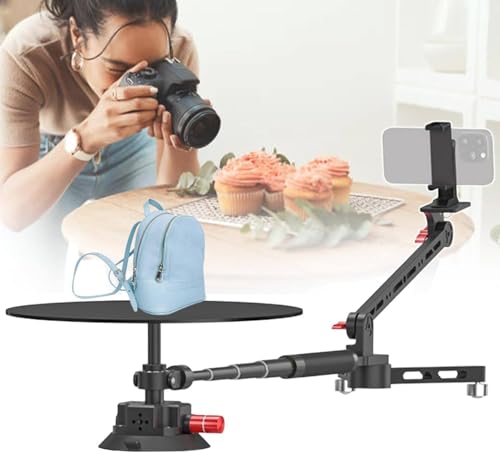 Image of Foldable Panoramic Rotating Shooting Platform,Rotating Camera Slider 360 Photo Booth Professional Video Equipment Video Rotating Platform for Filmmakers Videographers