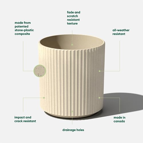 Image of Veradek Demi Series Planter - Large Round Outdoor Planter