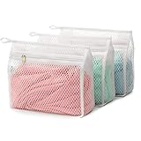 TENRAI 3 Pack Delicates Honeycomb Mesh Laundry Bag, with YKK Zipper, Lingerie, Hosiery, Socks, Bra, Baby Products, Fine Knitwear Mesh Wash Bags (3 X-Small)