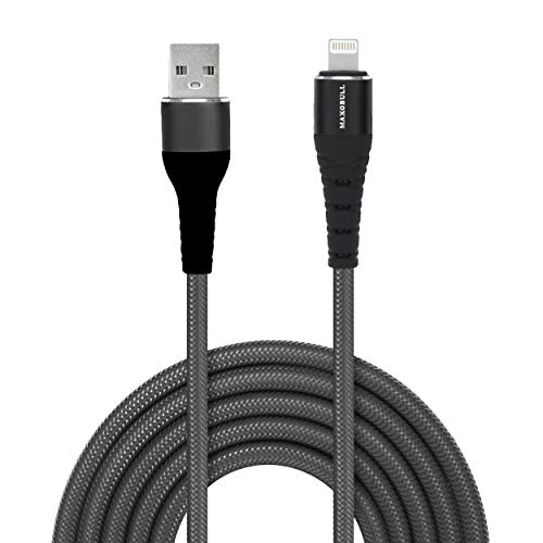 Maxobull Rugged Dash & Warp Fast Charging Data Cable for All USB Type A Port Compatible with Apple Smart Mobile Phones, Watches, i Pads and i Pods