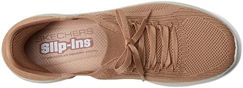 Skechers Sport Women's Women's Hands Free Ultra Flex 3.0-Brilliant Path Sneaker, Tan, 8 | Image 1