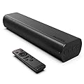 Sound Bars for TV 16-inch, Cinematic TV Sound Bar with Impactful Bass, Bluetooth Soundbar for TV with Remote Control, Wall Mountable TV Speakers Sound Bar Work with Traditional or Smart TV