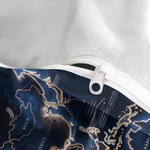 Parure de lit 3D imprimé microfibre douce housse couette 200x200 fermeture eclair - 8