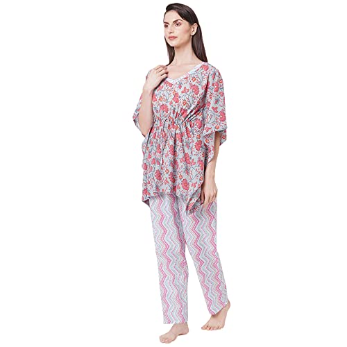 Image of Sweet Dreams Women's Cotton Printed Night Suit Set