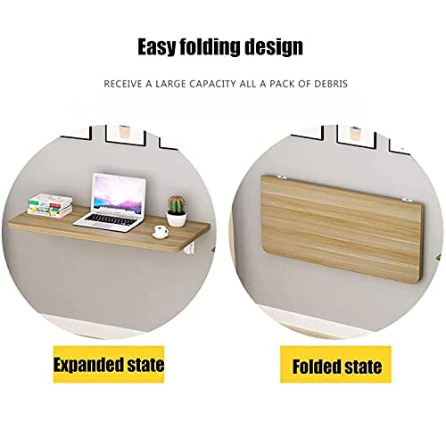 Folding Wall-Mounted Drop-Leaf Table,Small Fold Down Kitchen Table,Wall Hanging Folding Solid Wood Drop-Leaf Table,Wall Mounted Workbench,Heavy Duty Wall Mount Table,Computer Desk Trestle Desk #TOP5