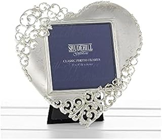 Gifts and More Gifts 20233 Silver Lace Heart Photo Frame Valentine, Anniversary Present , 3" x 3"