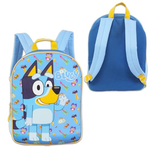 Bluey Backpack Set for Kids - Bundle with 15” School Backpack Plus Water Bottle, Stickers, More | Bluey School Bag for Girls3