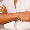 Gold Adjustable Slider Bracelets for Women Bar Friendship Bangle Bracelet Dainty Gold Bar Strand Bracelet Fashion Jewelry #1