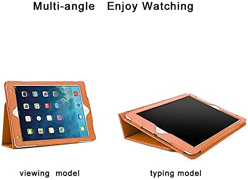 Leather Flip Stand Folio Case Plain Cover for Apple iPad Air 5th,6th Generation 2017-2018 (Brown) - Image 4