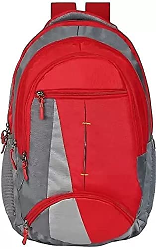 MILLIONPRO 34 Ltrs Casual Waterproof Laptop Bag/Backpack for Office School College Teens & Students (Red)