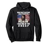 American Flag Patriotic Your first Mistake Lion