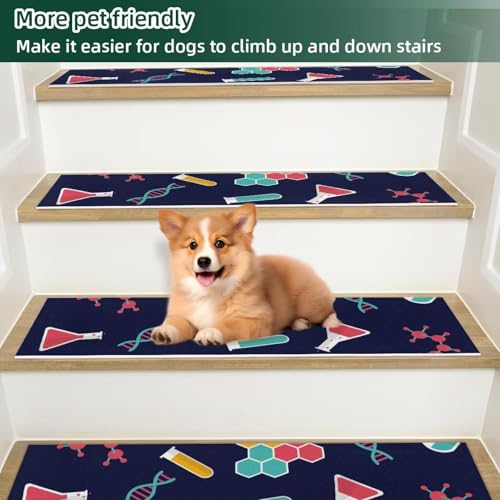Peldaños de escalera antideslizantes de 8x30 pulgadas para proteger madera 6