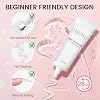 Kit de extensión de uñas de gel AILLSA con puntas almendradas cortas, pegamento para uñas y lámpara UV | Pegamento gel mejorado para puntas postizas, kit de extensiones con lámpara portátil para principiantes 4