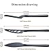 Kyraton Black Cheese Knife Set of 3, Ergonomic Design Titanium Black Plated Cheese Slicer, Butter Knife Spreader, Cheese Cutter, Cheese Knives for All Type of Cheese
