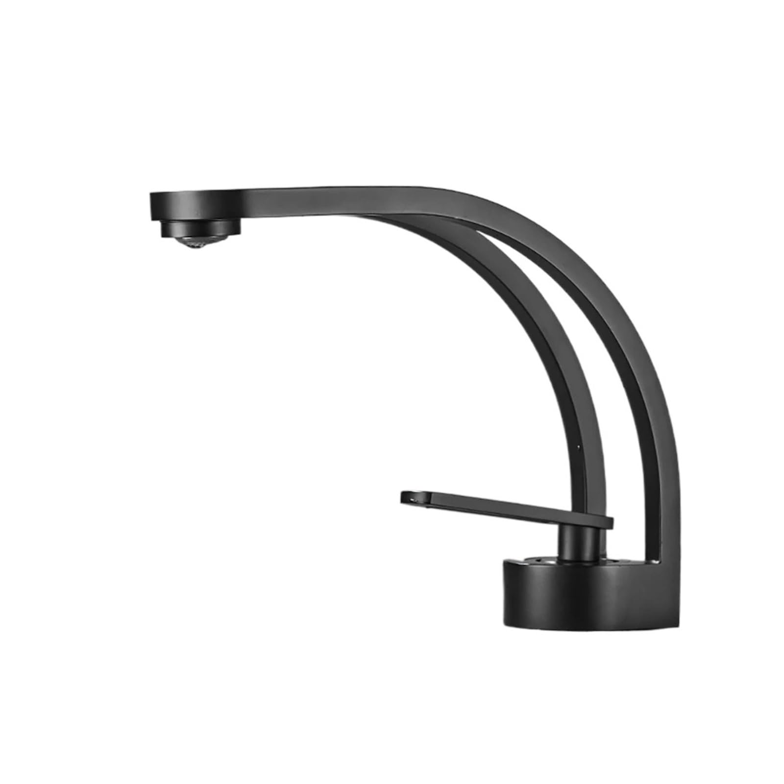 Zadccs Nero Kitchen Faucets, Creative All Copper Basin Faucet, Bathroom Toilet Under Vanity, Hot And Cold Water White Chrome(Nero)