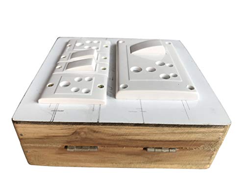 Image of Electric Extension Wooden Board (1 Meter 3Core Wire) (3 Switch 3 Socket-7x4x1.5)