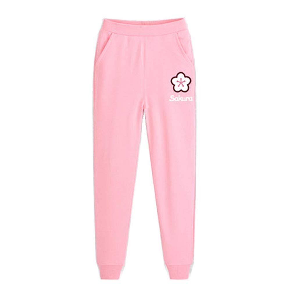Niñas Traje Deportivo Conjunto de 2 Piezas con Sakura Estampado Chándal + Pantalones
