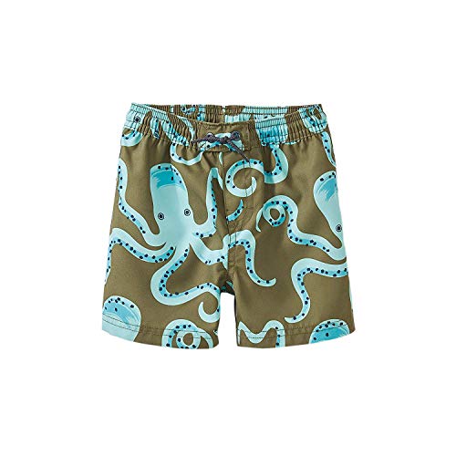 Tea Collection Patterned Baby Swim Trunks, Boys 3 to 6 Mos, Get a Grip