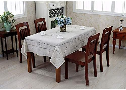 Lniany tkanina tkanina wydrukowana pasterska haft ręcznie robiony świąteczny mantel obrusów (specyfikacja: 140x210)