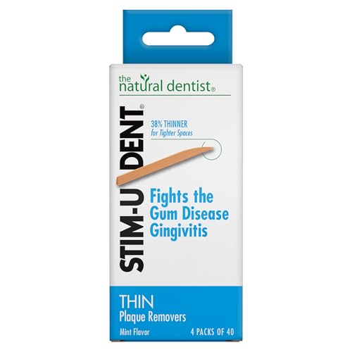 The Natural Dentist Stim-U-Dent Plaque Removers Thin Mint Flavor -160 ct.