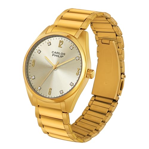 Image of Carlos Philip Axis Series Luxury Analog Watch for Men | Stainless Steel Strap | Japanese Miyota Movement | Stylish Water-Resistant Classic Timepiece