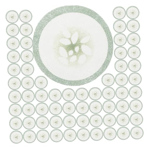 Beaupretty 200piezas Mascarilla De Pepino Para Ojos No Tejido Unidades Oculares Cuidado Piel Mujeres Almohadillas Cuidado Ocular Estampado De Pepino