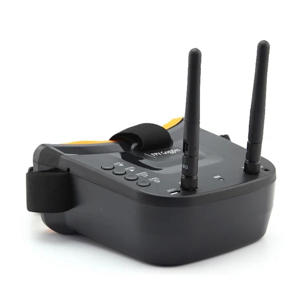 Mini Occhiali FPV 5.8G 40CH Doppia Antenne Occhiali FPV Ricerca Automatica Schermo LCD da 3.0 Pollici 480x320 per RC Racing Drone