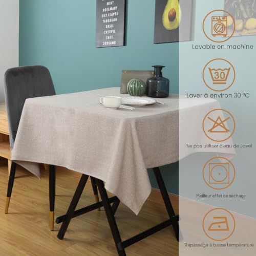 Nappe antitache et imperméable lavable en machine pour une protection de table durable - 5