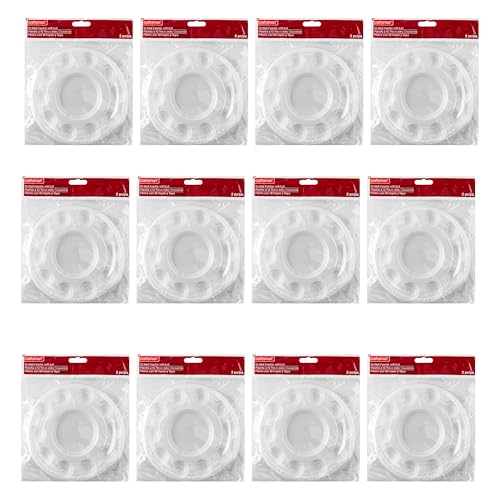 Craft Smart 10-Well Paint Palette Bulk 12 Pack