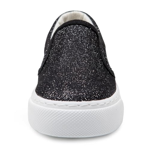Toandon Toddler Girls Kids Sparkle Slip On Sneakers Loafers Age 2-103