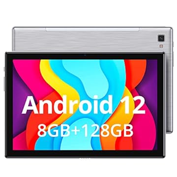 Tablets Android de 10 polegadas com 128 GB de armazenamento, 8 GB de RAM, Octa Core 2,0 GHz, tablets Android 12, tela IPS HD de 10 polegadas, câmera de 13 MP, Wi-Fi de 2,4 GHz e 5G, GPS - teclado de