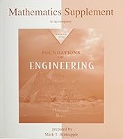 Mathematics Supplement to accompany Foundations of Engineering 0072837950 Book Cover