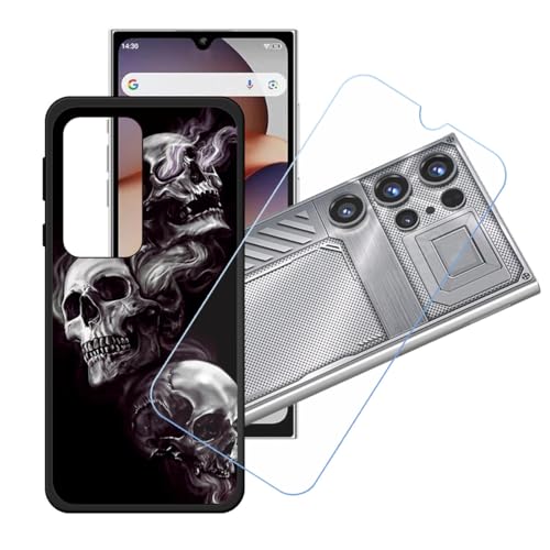 �pGUYAHANYER�P�[�X �K�p���� Oukitel C61 GT + �����K���X�X�N���[���ی�t�B���� �A���ȃ\�t�g�V���R���P�[�X�ی�TPU�J�o�[�̃P�[�X�J�o�[�p �K�p���� Oukitel C61 GT (6.88") - LH56