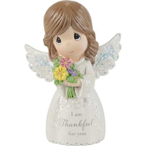 Precious Moments 'I Am Thankful For You' Mini Resin Angel Figurine – Sentimental...