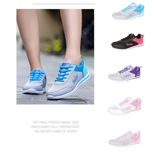Womens Orthopedic Bowling Shoes, Bowling Shoes Women Breathable Lightweight Mesh Sneakers Comfortable Soft Soles3