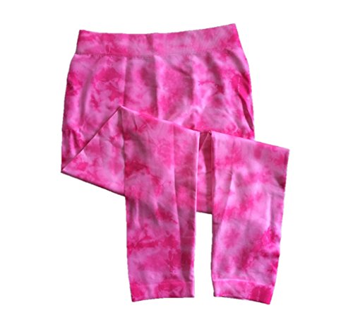 Sweetcakes Girl's Seamless Leggings, 1 Pair, M (10-12), Pink Tie Die