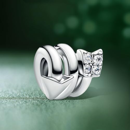 Charm flecha de cupido en plata de ley S925 para pulseras 3
