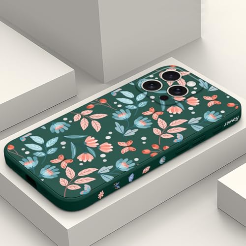 Coque iPhone 16 Pro Max silicone vert feuille ultra fine avec doublure microfibre douce