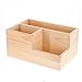 Produktbild Coideal Holz 3-fach Fernbedienung Caddy Speicher Halter/Desktop Office Supplies Organizer Box Container für Schreibtisch, Haus Küche, Bürobedarf