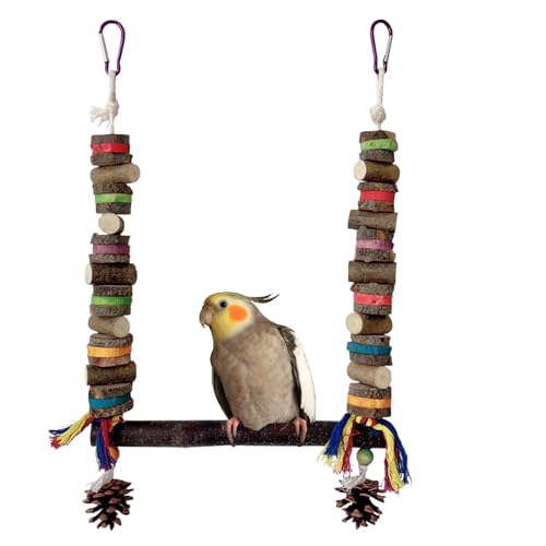 Perchoir à mâcher pour perroquet avec fixation robuste pour cage extérieure - 2