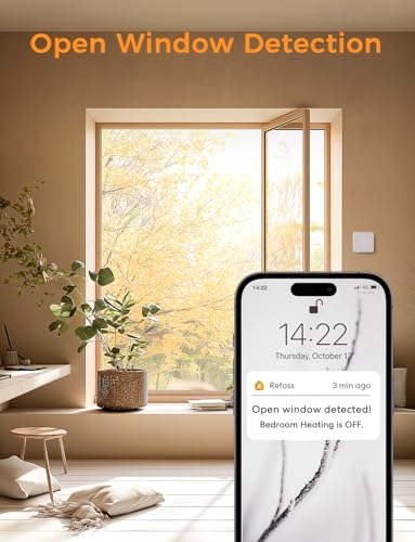 Refoss Smart Thermostat Elektrische Fußbodenheizung, WLAN Raumthermostat mit HomeKit, Alexa und Google, Digitaler Thermostat Heizung für Badezimmer und Wohnzimmer, Präzise Temperaturregelung