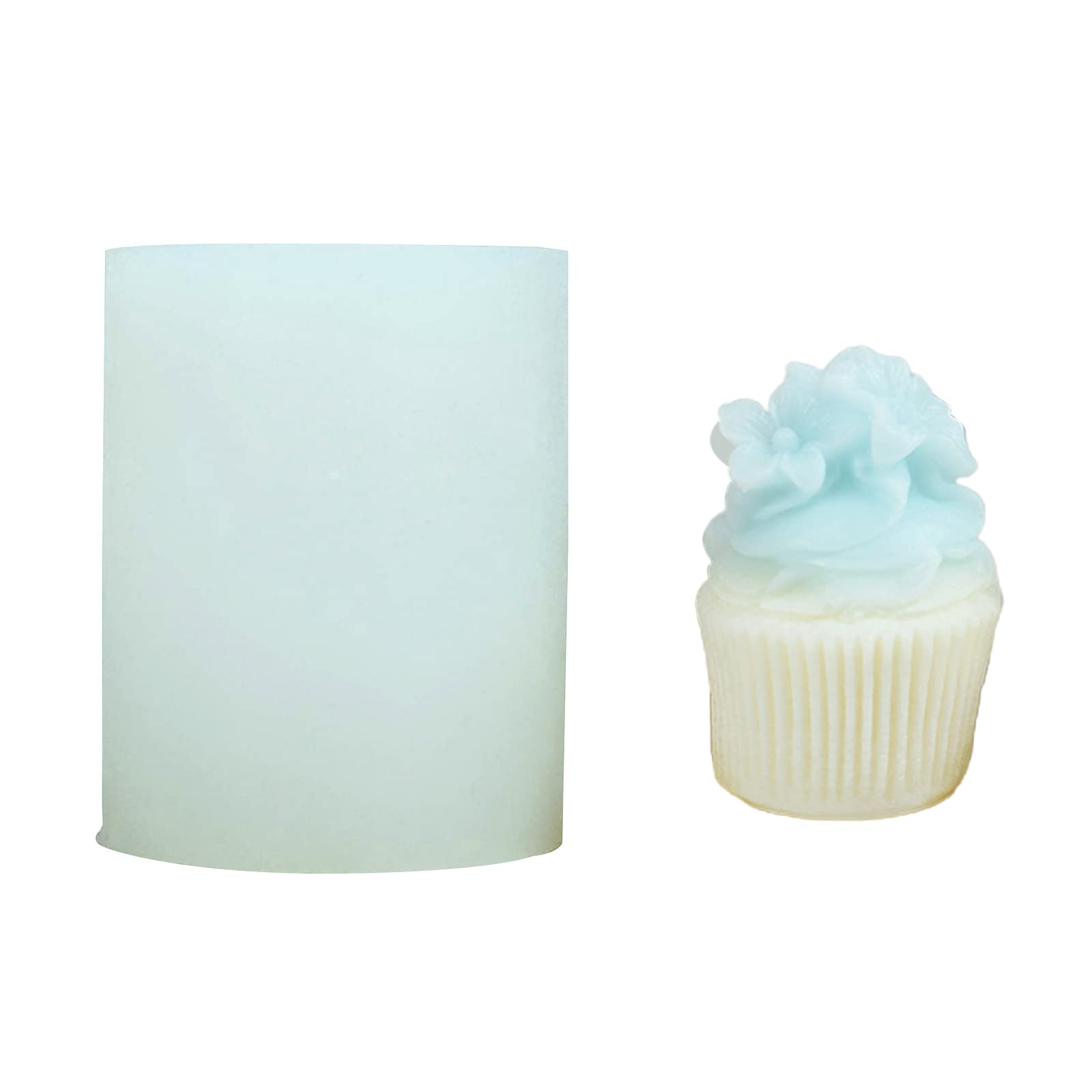 Xinsheinelry Cream Cupcake Fondant Mold Flower Shape Scented Resin Mold Cake Decoration Kitchen Baking Soap Cupcake Fondant