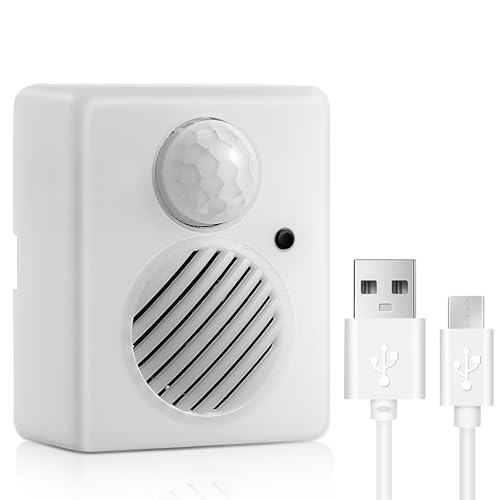 Enhon-Motion-Activated-Sound-Voice-Player-with-USB-Cable-Battery-Powered-Motion-Sensor-Alarm-Download-Your-Own-Audio-Files-about-Christmas-Music-Shop-Security-Reminder-Drive-Out-Animals