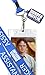 Surreal The Office Dunder Mifflin Dwight Shrute Assistant to The Regional Manager Lanyard Clear ID Badge Holder, Blue, One Size