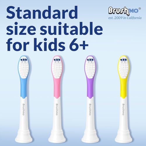 Brushmo Ersatzbürsten Kids für Philips Sonicare for Kids Schallzahnbürstenköpfe Kinder Aufsteckbürsten 8er – Bild 2